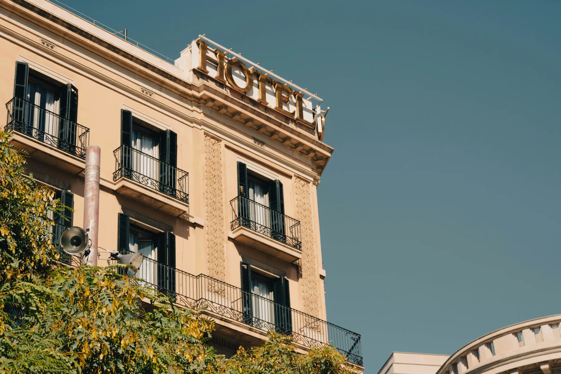 European hotel exterior representing EU hotel hair dryer project requirements