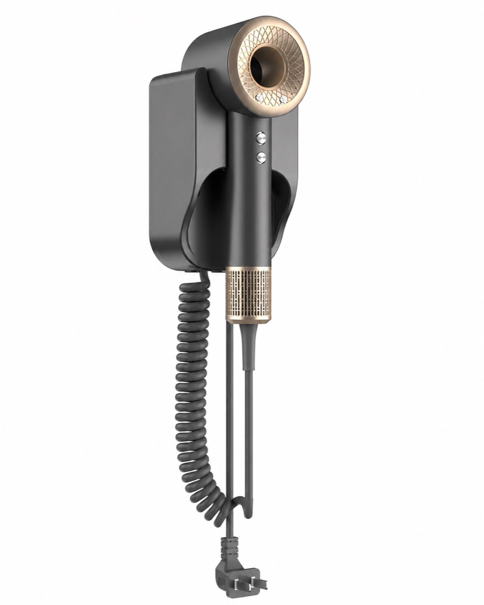 Type G wall-mounted holder for high-speed hotel hair dryer