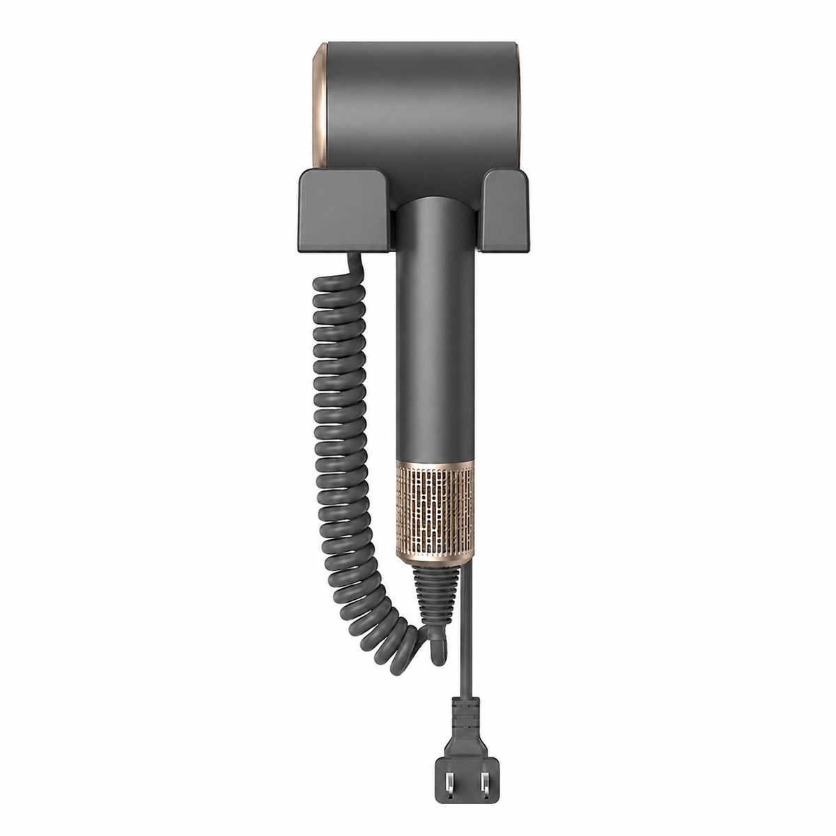 Type H wall-mounted holder for high-speed hotel hair dryer