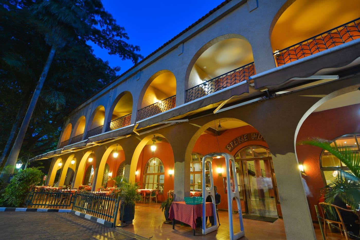 Hotel exterior in Kampala, Uganda