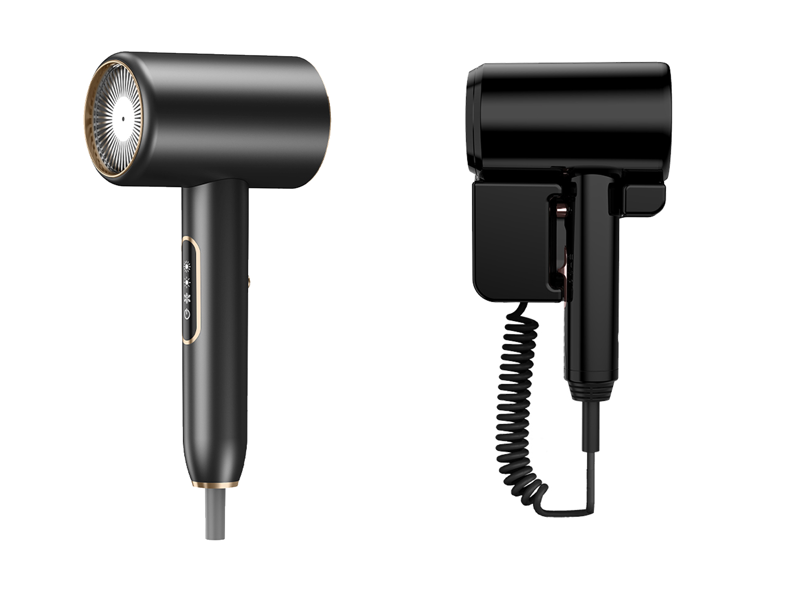 Wall-mounted and handheld hotel hair dryer comparison
