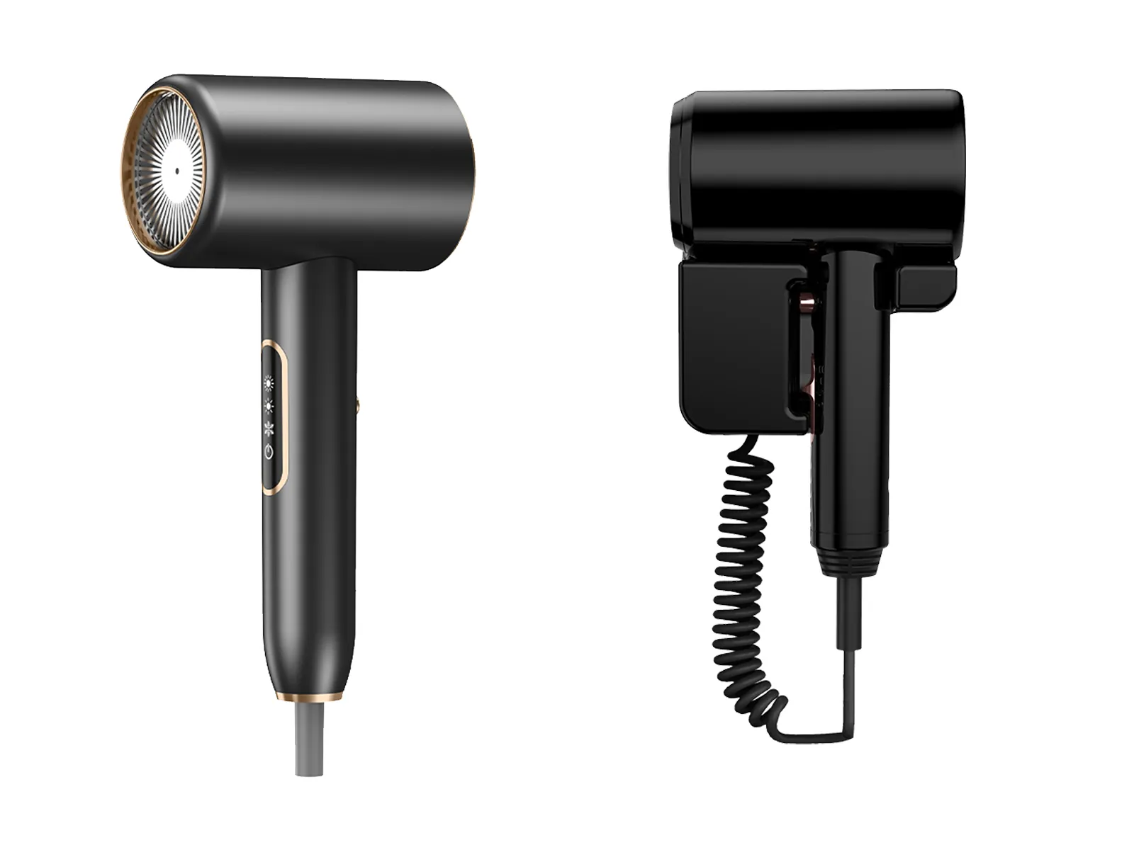 Wall-mounted and handheld hotel hair dryer comparison